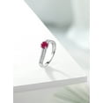 thumbnail image 4 of Gem Stone King 0.93 Ct Round Red Ruby 925 Sterling Silver Ring, 4 of 4