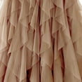 thumbnail image 6 of Aueoeo Women Tulles Skirt High Low Layered Puffy Skirts Pleated A-line Midi Skirt Front Asymmetrical Long Skirts Khaki L, 6 of 7