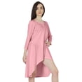 thumbnail image 3 of Inkmeso Solid Summer Casual Tunic Dress For Women's Short Mini Dresses With Button Placket, 3 of 7