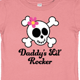 thumbnail image 4 of Inktastic Daddy's Little Rocker Skull Girls Baby T-Shirt, 4 of 5