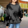 thumbnail image 2 of Mercatoo Hooded Sweatshirt for Girls Long Sleeve Tie Dye Pullover Shirt Kids Fall Sports Tops with 𝗞angaroo Pocket, 2 of 7