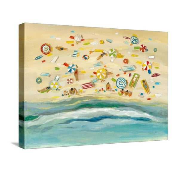 Art.com Beach Day Stretched Canvas Print Wall Art by Silvia Vassileva, 24" x 18"