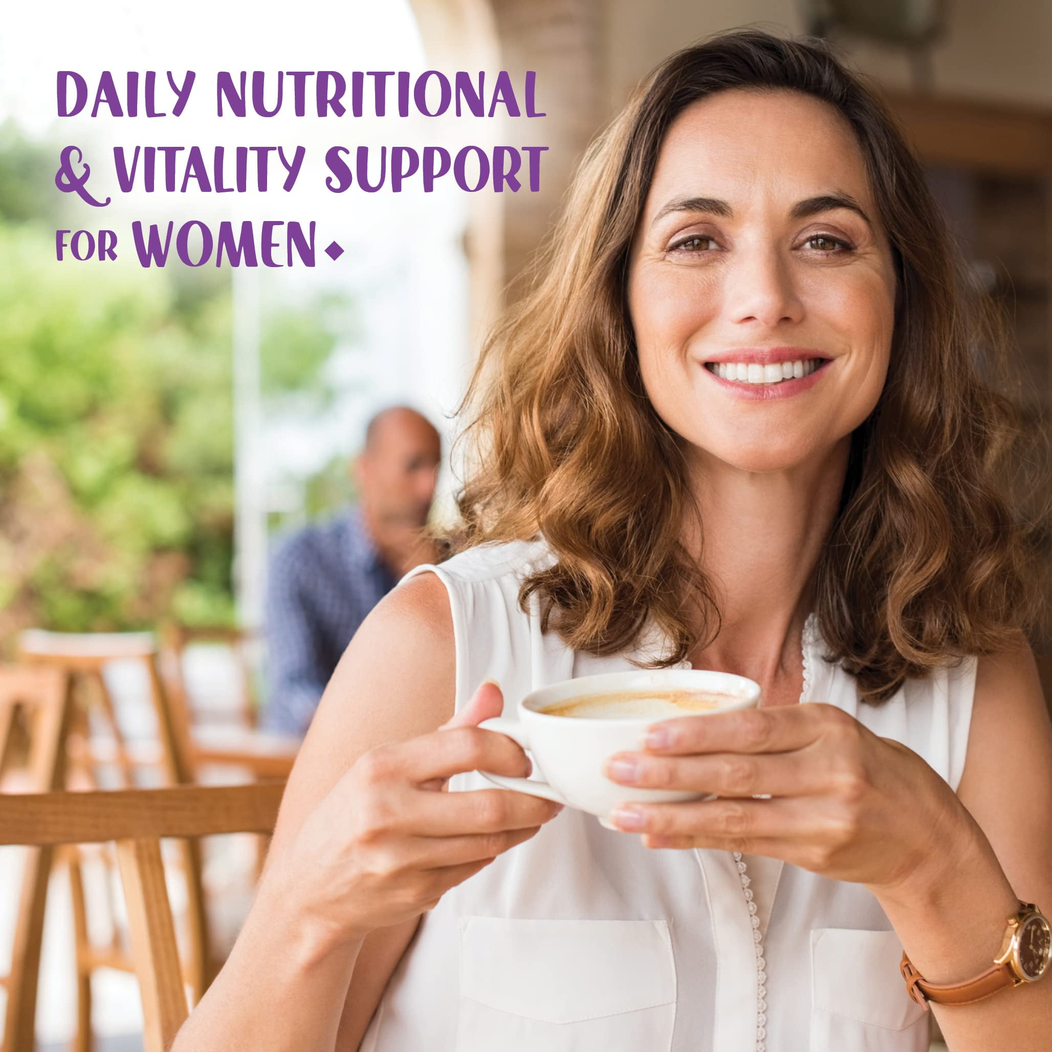 Bluebonnet Ladies’ ONE 40+ Whole Food-Bed Multiple, Multivitamin for Women 40+, 60 Days