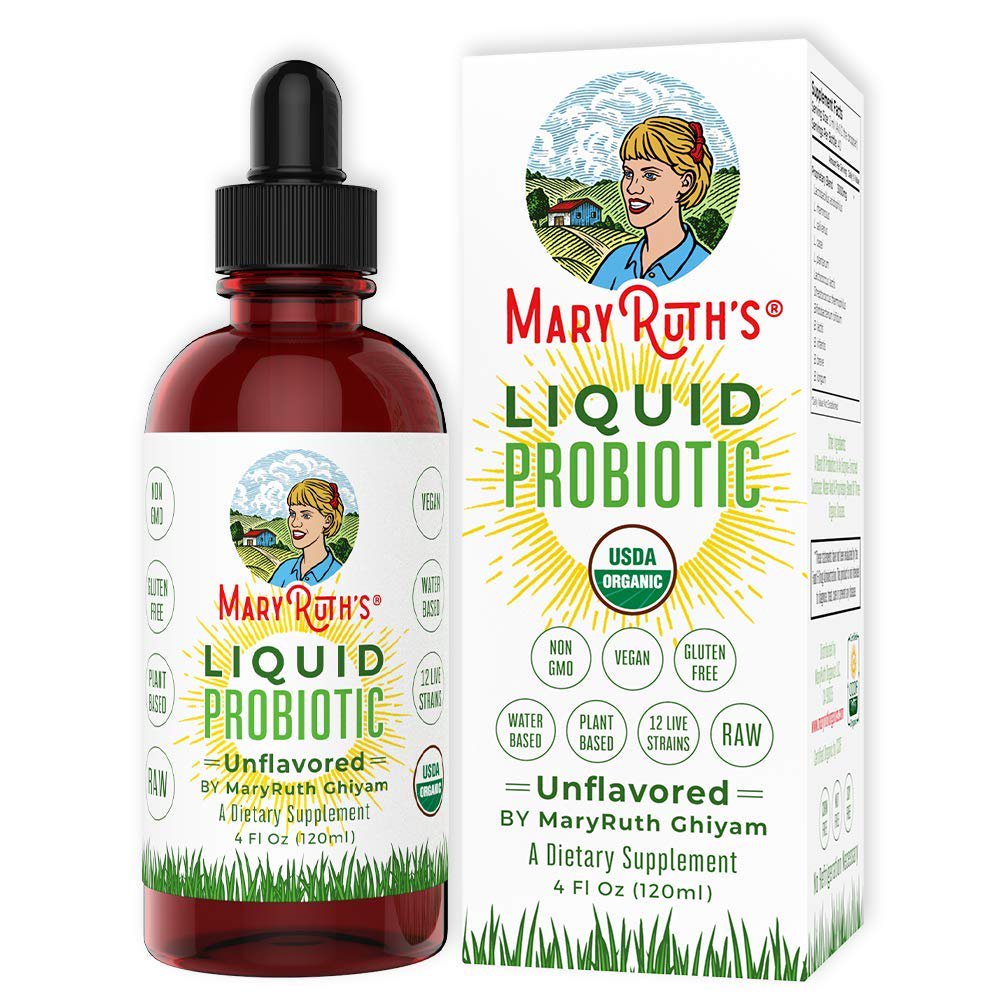 Organic Liquid Probiotics by MaryRuth's (PlantBased) Men Women Kids