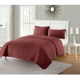thumbnail image 5 of VCNY Home Nina Solid Basketweave Quilt Set, Full/Queen, Red, 5 of 5