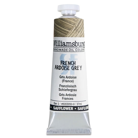 Williamsburg Handmade Oil Color, 37 ml, French Ardoise Grey, Safflower Oil