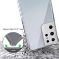 thumbnail image 4 of Clear Case for Galaxy S21 Ultra 5G, Transparent [Aquaflex] Semi-Flexible TPU [Shock Absorbing] Cover for Samsung Galaxy S21 Ultra 5G Phone (SM-G998), 4 of 7
