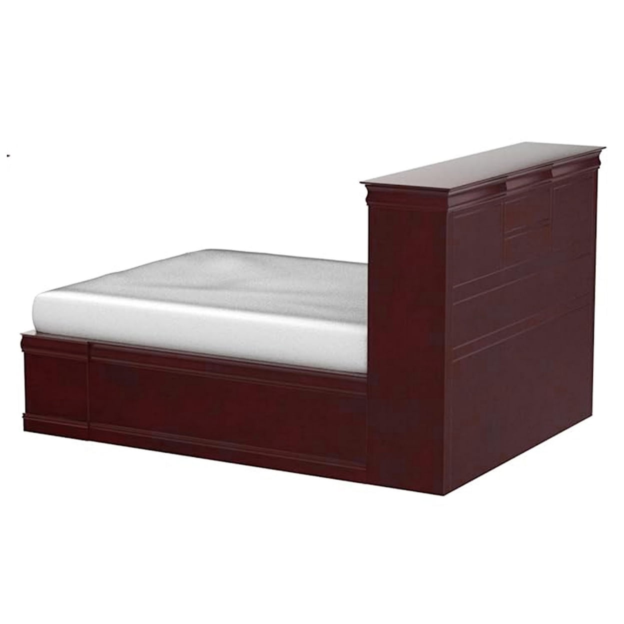 Acme Furniture Louis Philippe III 24917EK King Captain's Bed with Headboard  and Footboard Storage, Dream Home Interiors