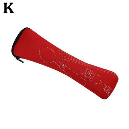 

Portable Cutlery Bag Chopsticks/Spoon/Fork Bag Dinner Travel Camping Tableware Bag 20cm V2W8