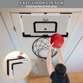 thumbnail image 3 of Canasta de baloncesto HYES, 24 x 16 cm, grande, para interiores, con tablero, 3 of 8