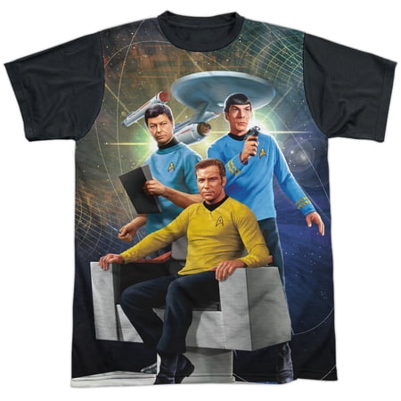 Star Trek Men s Kirk Spock Mccoy Sublimation T-shirt White