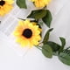 thumbnail image 2 of Guirnalda de girasoles artificiales de aproximadamente 2, m de longitud, plantas de simulación, suministros para colgar hojas de vid (1 unidad) Sincero Electrónica, 2 of 5