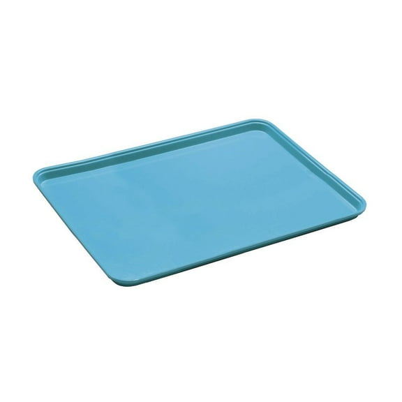 cambro 18" x 26" x 1-1/16" deli / bakery display trays, 6pk, blue, 1826mt-142