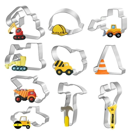 

Riapawel Generic Biscuit Cutter Set Cutter Biscuit Cutter Kids Excavator Tractor Truck Party Biscuit Mold