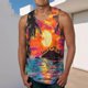 thumbnail image 1 of Camiseta sin mangas de cuello redondo para hombre, ropa deportiva para el hogar, pijamas, camiseta de color liso, blusa deportiva de poliéster para hombre, 1 of 5