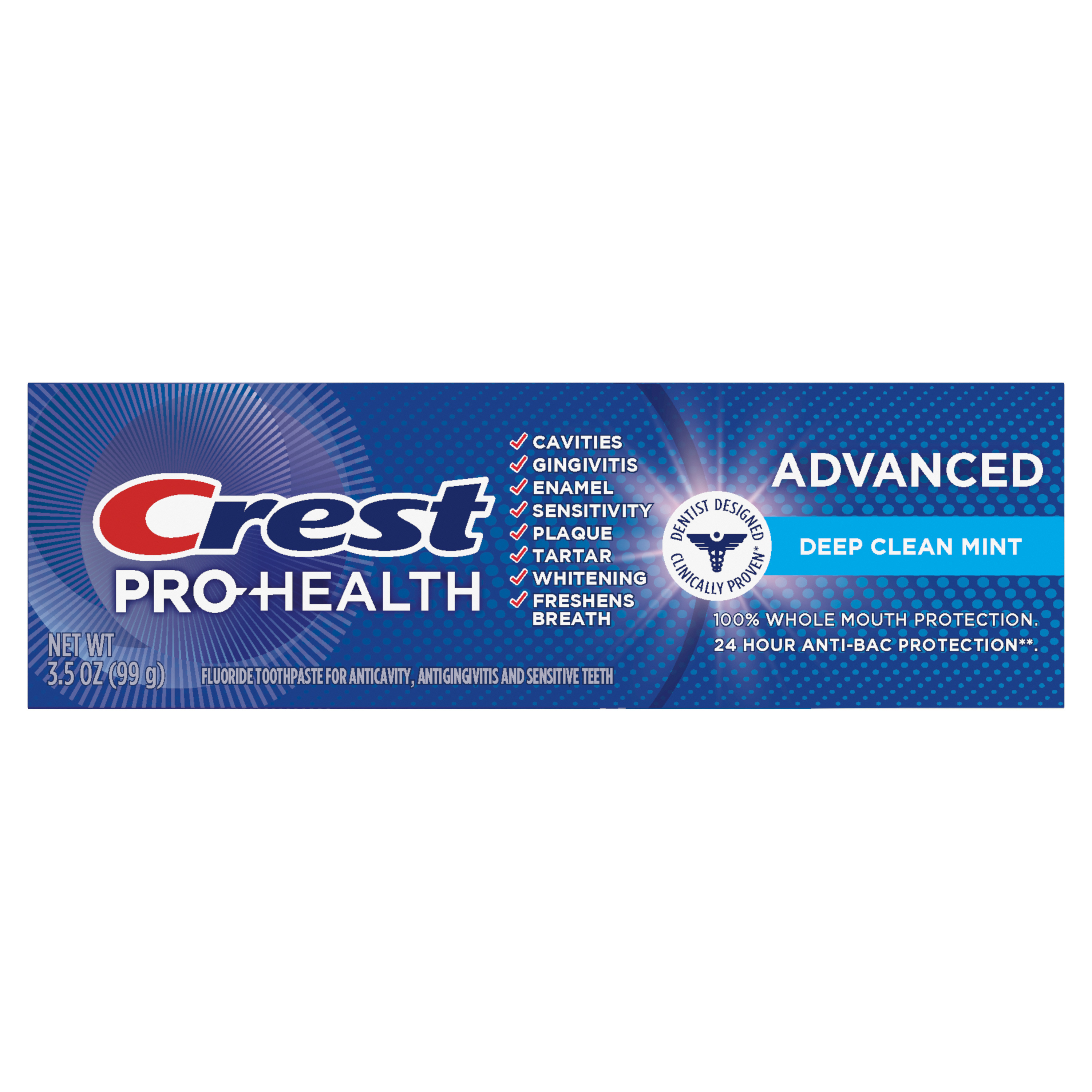 Crest Pro Health Advanced Deep Clean Toothpaste, Mint, 3.5 oz - image 2 of 8