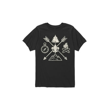Scout Youth External Frame Pack - boy scouts of america camp symbols - youth short sleeve tee