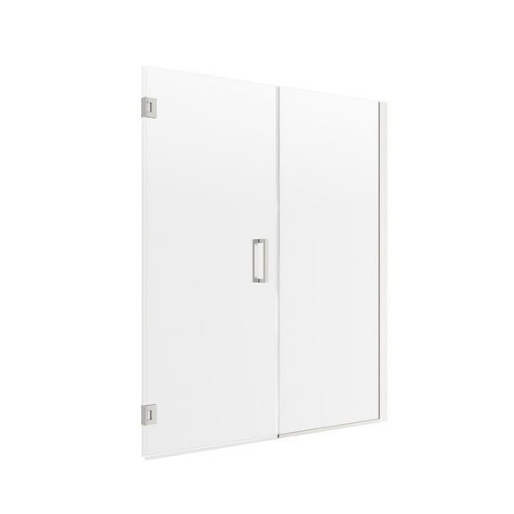 Miseno Msd6074-Clh Violeta 74" High X 60" Wide Hinged Frameless Shower Door - Nickel