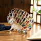thumbnail image 5 of Tarro De Cristal Pintado a Mano Para Dulces, Frutero Con Diseño Tejido, Bombonera De Cristal, Decoración Para El Hogar, Centro De Mesa, Cuenco Para Servir En Fiestas, Regalo De Boda, 5 of 9