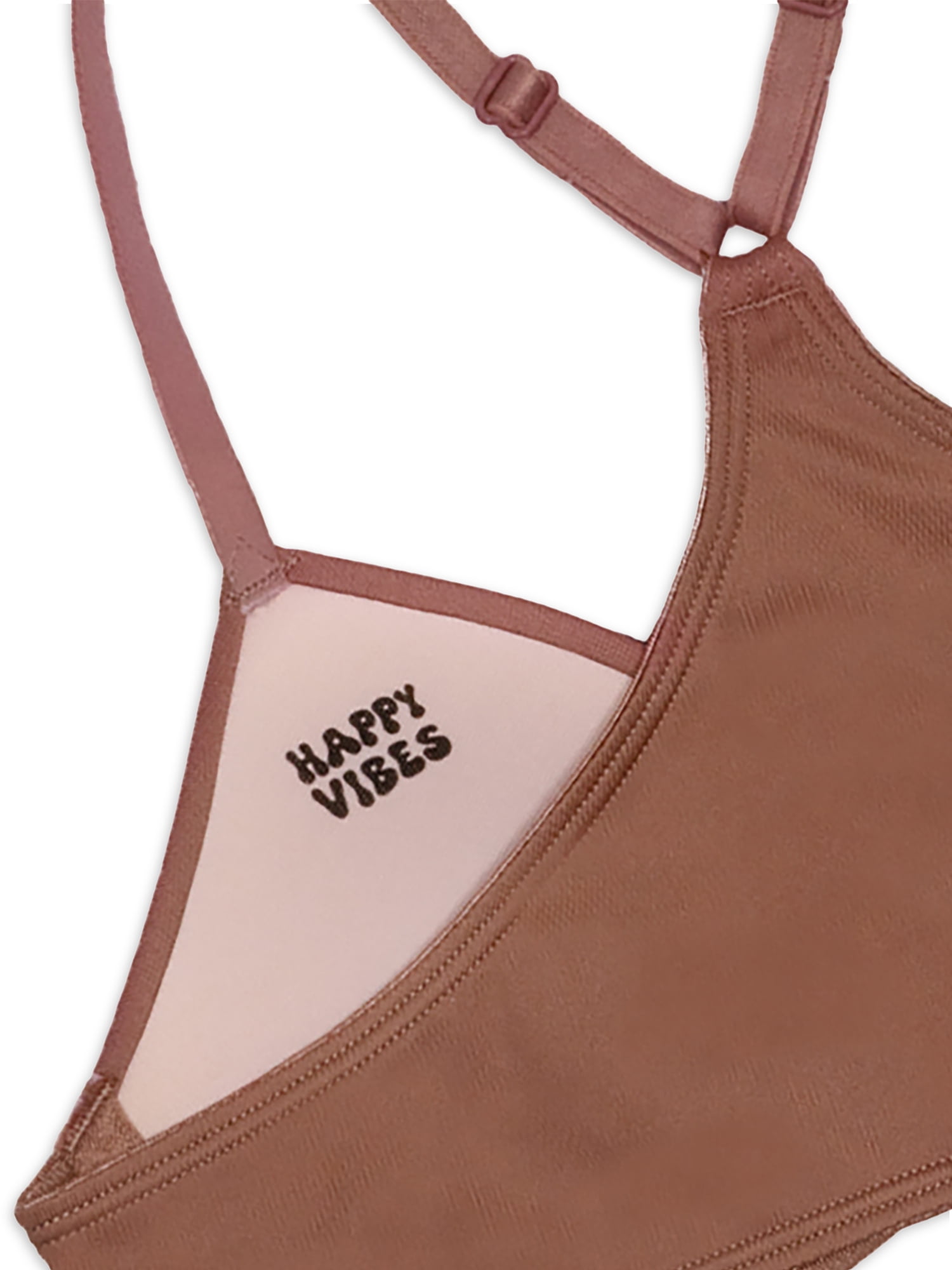 Wonder Nation Girls Front Close Wirefree T-Shirt Bra, 2-Pack, Sizes 30A-38A