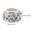thumbnail image 2 of OULII 100Pcs White Soft Clay with Rhinestone Beads for Crafts, Versatile and Compatible for Creative Projects, 2 of 6
