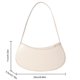 thumbnail image 3 of Bolsos De Hombro Pequeños Bolsos De Mujer Hobo Moda Media Luna Monederos Cartera De Cuero Embrague (Beige), 3 of 6