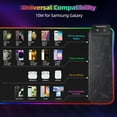 thumbnail image 4 of Miroddi Mouse Pad with Wireless Charging, 15W RGB Gaming Mousepad with 9 Light, LED Large Desk Mat with Waterproof Non-Slip Rubber Base, 4 of 10