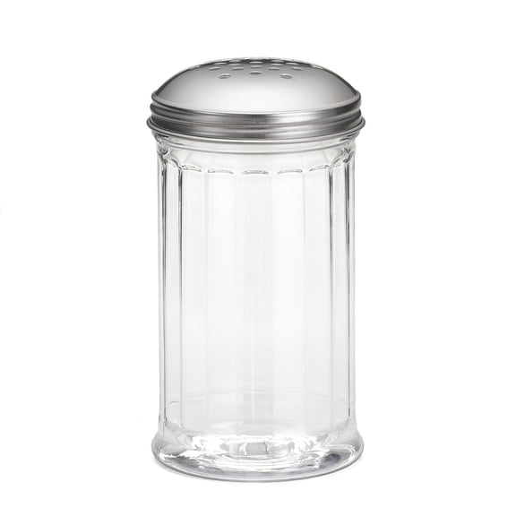 TableCraft P800 Plastic 12 Oz. Cheese Shaker with Perforated Top