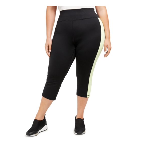 Ideology Womens Plus Running Yoga Capri Pants