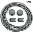 thumbnail image 3 of Cordones elásticos para zapatos - Cordones sin atar para zapatillas de deporte para adultos y niños, gris claro WD.WDQZL Hogar, 3 of 7