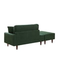 thumbnail image 5 of Aukfa 2 in 1 Chaise Lounge Chair with Ottoman & 2 Throw Pillows,Oversized Boucle Lounge Reading Chair for Living Room/Bedroom,Green, 5 of 6