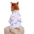 thumbnail image 2 of Cat Kimono Japanese Style Bow-knot Decor Fabric Two-legged Pet Costume Dress for Party, 2 of 8