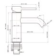 thumbnail image 4 of Lead Free Brass Bathroom Faucet, Single Handle Bathrom Basin Sink Faucet, 4 of 5