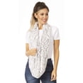 thumbnail image 5 of Sakkas Abhy Soft Fall Winter Furry Infinity Wrap Scarf - 6-Chocolate - One Size Regular, 5 of 5