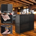 thumbnail image 3 of WAASOSCON Portable Bar Table & Home Bar Unit 3-Tier, 41.7x43.7x17.5 Inch Mobile Bartending Station with Lockable Wheels for Events, Catering Services & Outdoor Gatherings, 3 of 9