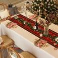 thumbnail image 5 of Wooowa 72x13Inch Christmas Table Runner & TV Stand Cover, Festive Decorative Cloth for Tabletop and Living Room Furniture, 5 of 8