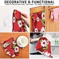 thumbnail image 7 of Dreamtimes Soft Absorbent Reusable Kitchen Towels, Set of 6|28x18 in, Strawberry Flowers 2 Dining Kitchen Living Room Tea Towels Dish Towels Decorative Towels, 7 of 7