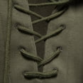 thumbnail image 3 of BXINGOHAI Sweat à Capuche Lacés pour Hommes Chandails en Molleton à Capuche Résistants Unis avec Poche à Cordon Manches Longues Pull-Over Hauts Randonnée Jogging Chemises Soldes Aujourd'hui Vert Armée,L, 3 of 5