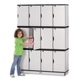 thumbnail image 2 of Stacking Lockable Lockers -  Triple Stack - Black, 2 of 7