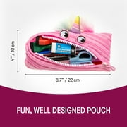 ZIPIT Pink Unicorn Pencil Case, Cute Pencil Pouch