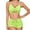 Green, variant on gakvbuo Summer Swimsuit Women Bathing Suit for Women Plus Size Swimsuit for Women Women Fashion Bikini With Chest Pad Without Steel Support Strap Split Swimsuit Beach Two Piece Set