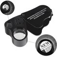 thumbnail image 3 of 30x 60x Illuminated Jewelers Eye Loupe Magnifier,foldable--, 3 of 4