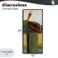 thumbnail image 4 of Stupell Industries Farmhouse Blue Eyed Pelican Black Framed Giclee Art, 13 x 30, by Barbara Fallenbaum, 4 of 8