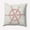 Ligonberry Red, variant on Simply Daisy 16" x 16" Large Ship Wheel Nautical Decorative Indoor Pillow