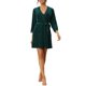 thumbnail image 2 of INSPIRAR CHIC Pijamas de terciopelo para mujeres, bata de encaje de manga larga, conjunto de dos piezas, ropa de casa, verde, XS, 2 of 5