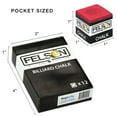 Felson Billiards Supplies Pool Chalk 12 Pack, Red Pool Table