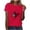 Red(New)G1, variant on PNTUTB Women's Fashion Valentine's Day Print Versatile Casual Loose Crew Neck Short Sleeve Red T Shirt