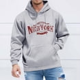 thumbnail image 2 of Siilsaa Hoodies for Men & Women, Long-Sleeve Oversize Pullover Solid Color Streetwear Light Gray,M, 2 of 5