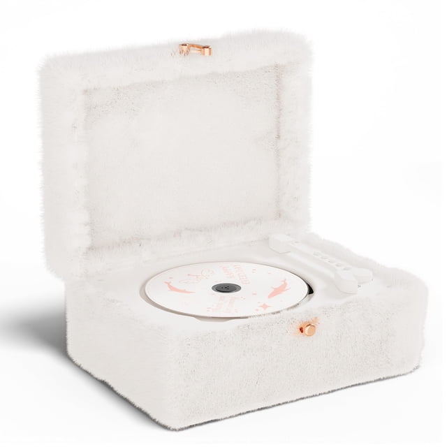 Reproductor de CD Yintiny Plush White con Bluetooth y control remoto