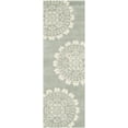 thumbnail image 3 of SAFAVIEH Bella Lucinda Medallion Geometric Wool Runner Rug, Grey/Ivory, 2'3" x 7', 3 of 8